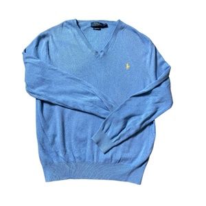 Polo Ralph Lauren V-Neck Sweater Light Blue Medium